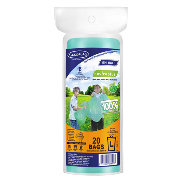 Sekoplas Enviroplus Garbage Roll (75 x 90cm) (Large) 20pcs/pack (highest price)