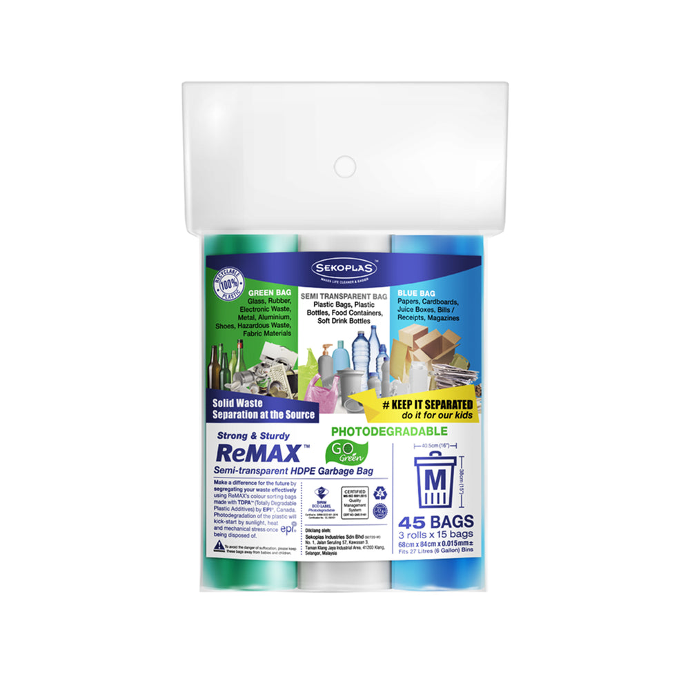 Sekoplas Remax 3 in 1 Medium Roll 15pcs x 68 x 84cm 1pack