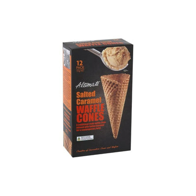 Altimate Salted Caramel Waffle Cones Large Serve 12pcs/pack