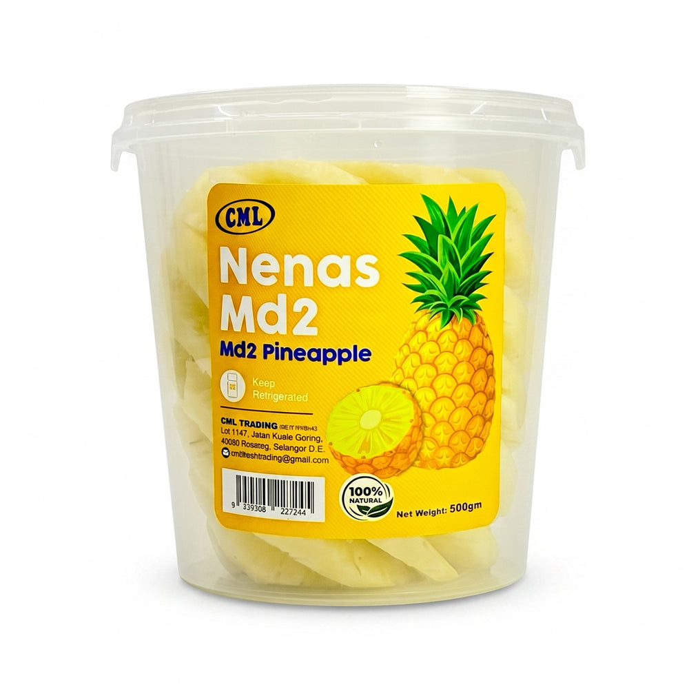 Peeled MD2 Pineapple (Malaysia) 500g