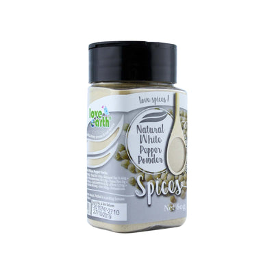 Love Earth Organic 100% White Pepper Powder 60g