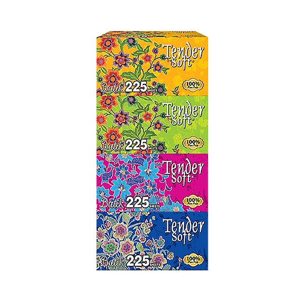 Tender Soft (Batik) 2ply Facial Tissue 225sheets x 4
