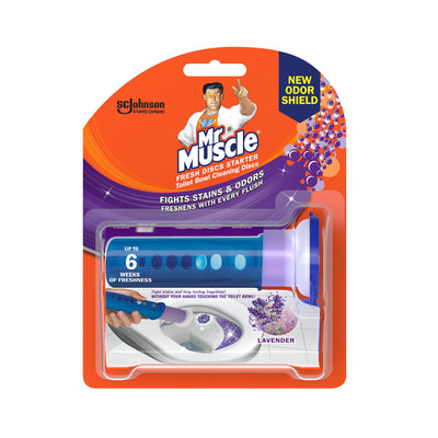 Mr Muscle Fresh Disc Starter Toilet Lavender 38g
