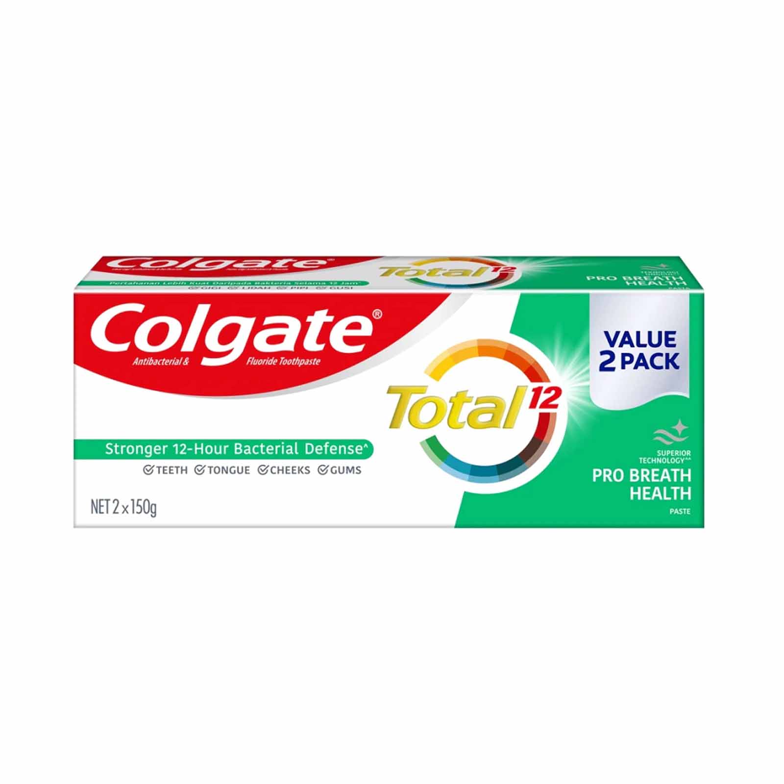 Abc Colgate Colgate Total Breath Toothpaste 150g x 2 – Jaya Grocer | The Starling