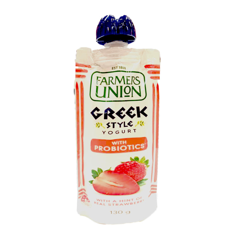 Farmers Union Strawberry Yoghurt Pouch 130g