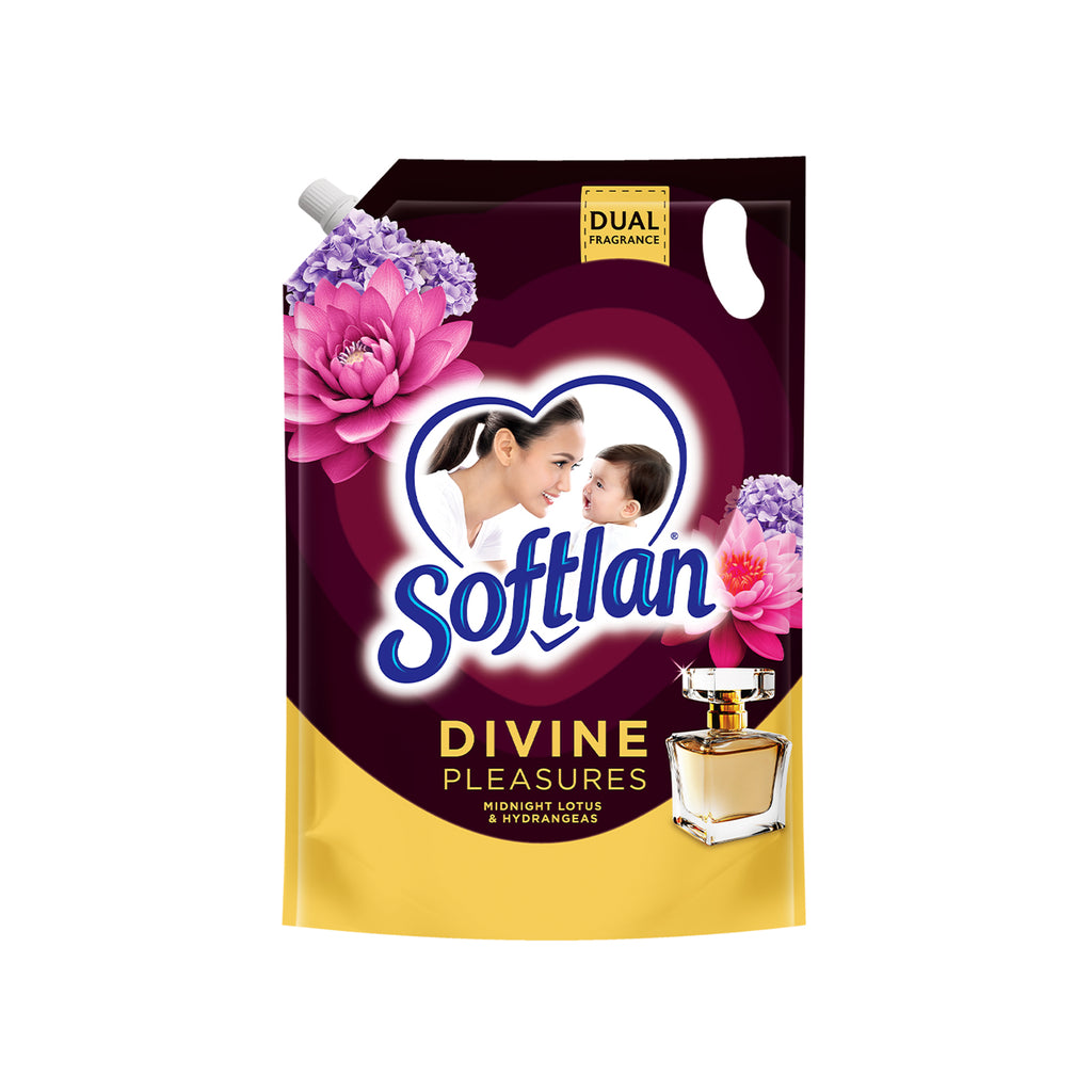 Softlan Divine Pleasure Midnight Lotus Fabric Softener Refill 1.3L