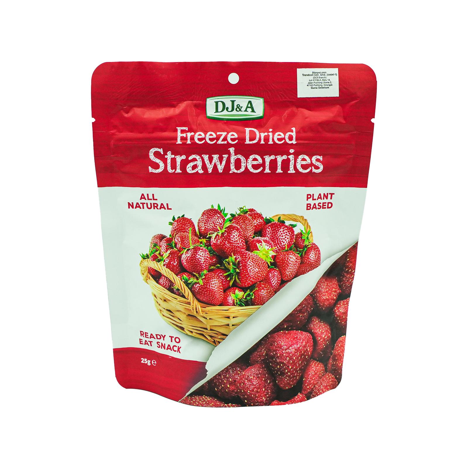 DJ&A Fruity Crisps Strawberry 25g