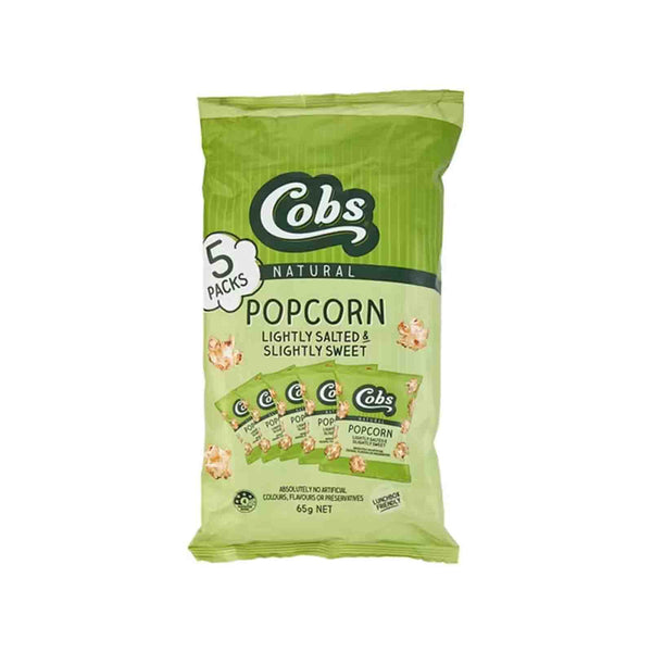 Cobs Natural Lightly Salted, Slightly Sweet Popcorn 13g x 5 (highest price)