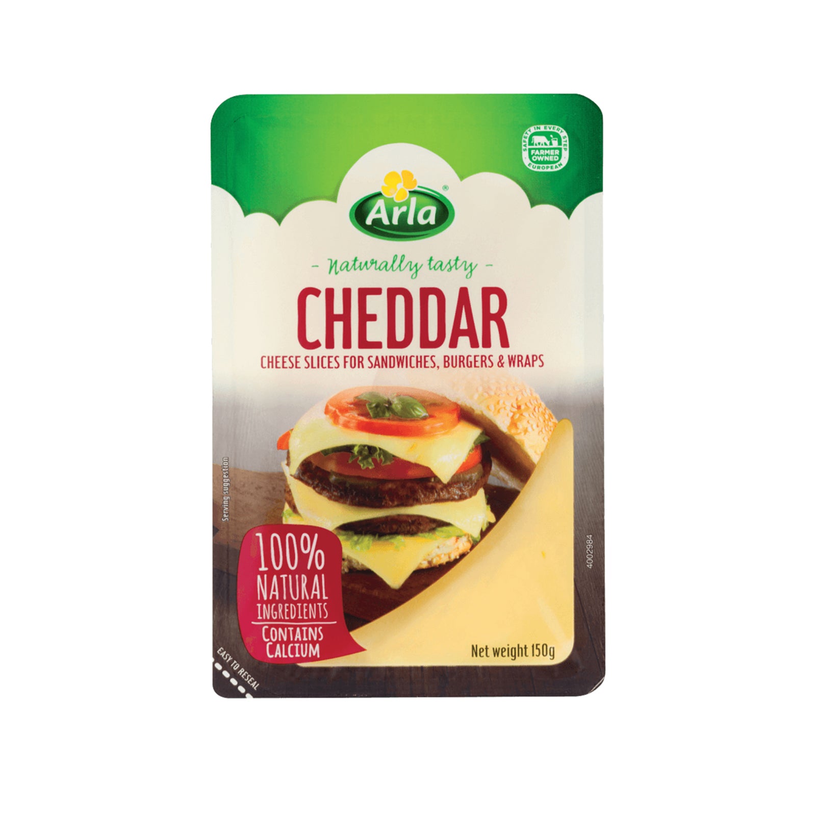 Arla Natural Cheddar Slices Cheese 150g