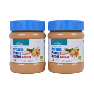 Etblisse Organic Smooth Peanut Butter Bamboo Salt smooth 350g