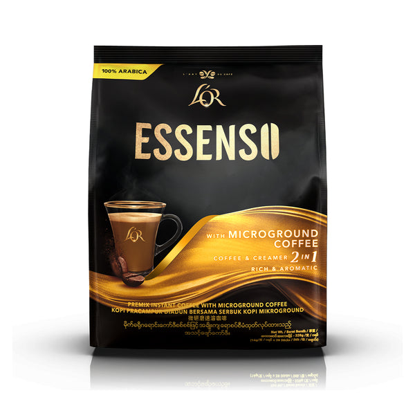 Lor Essenso Coffee & Creamer with MicroGround Instant 2 in 1 Coffee 16g x 20