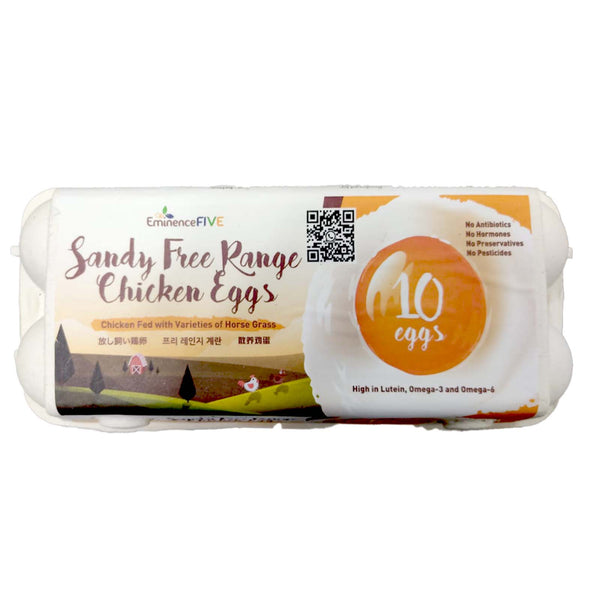 Sandy Free Range Chicken Eggs 10pcs/pack (highest price)