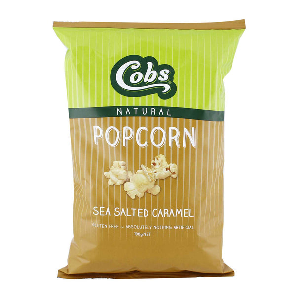 Cobs Popcorns Natural Sea Salted Caramel Flavour 100g (highest price)