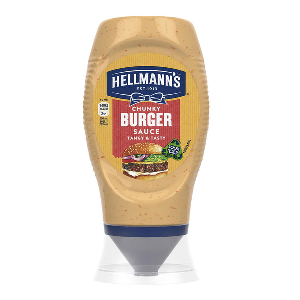 Hellmann's Chunky Burger Sauce Squeeze Bottle 256ml (highest price)