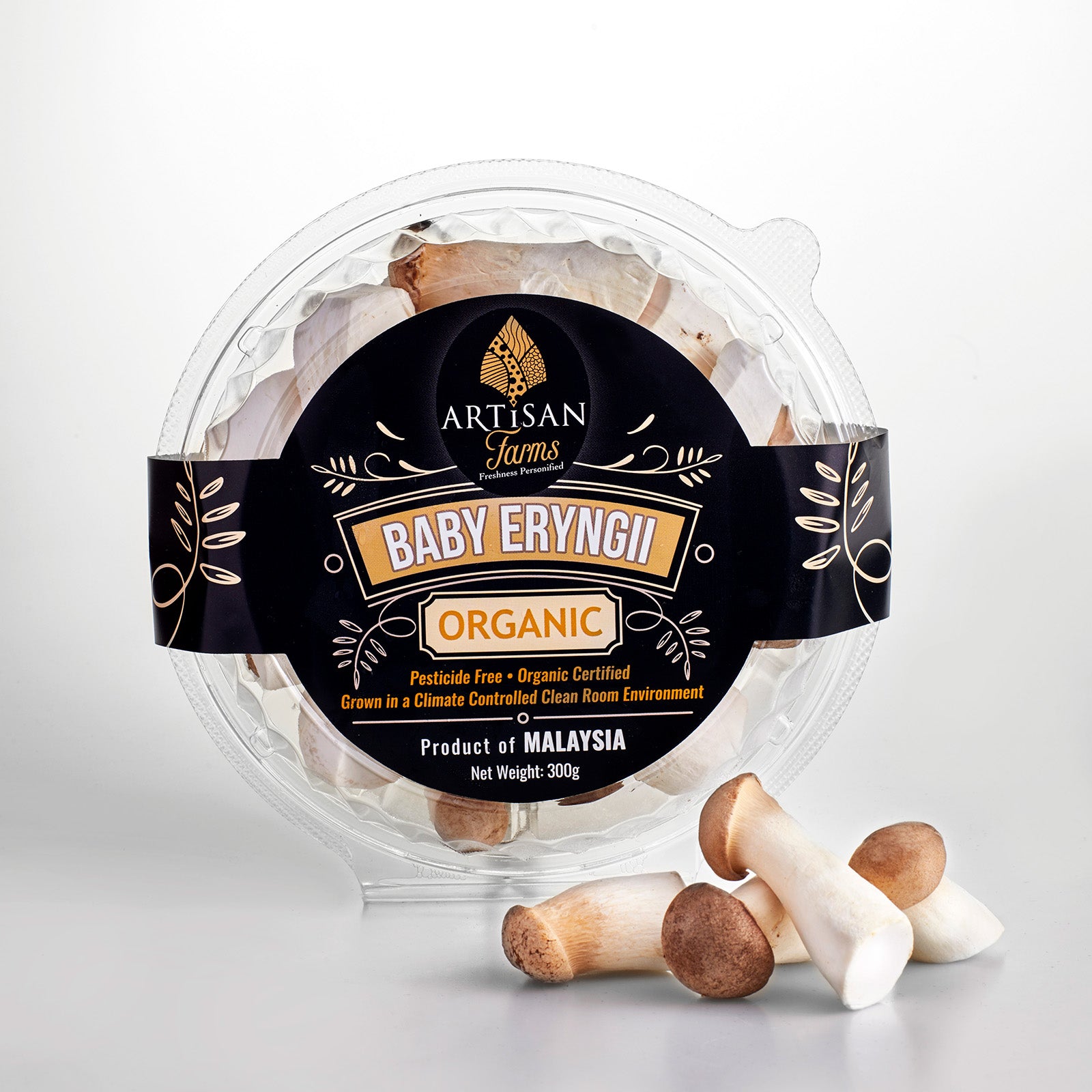 Artisan Farms Organic Baby Eryngii Mushroom (Malaysia) 300g