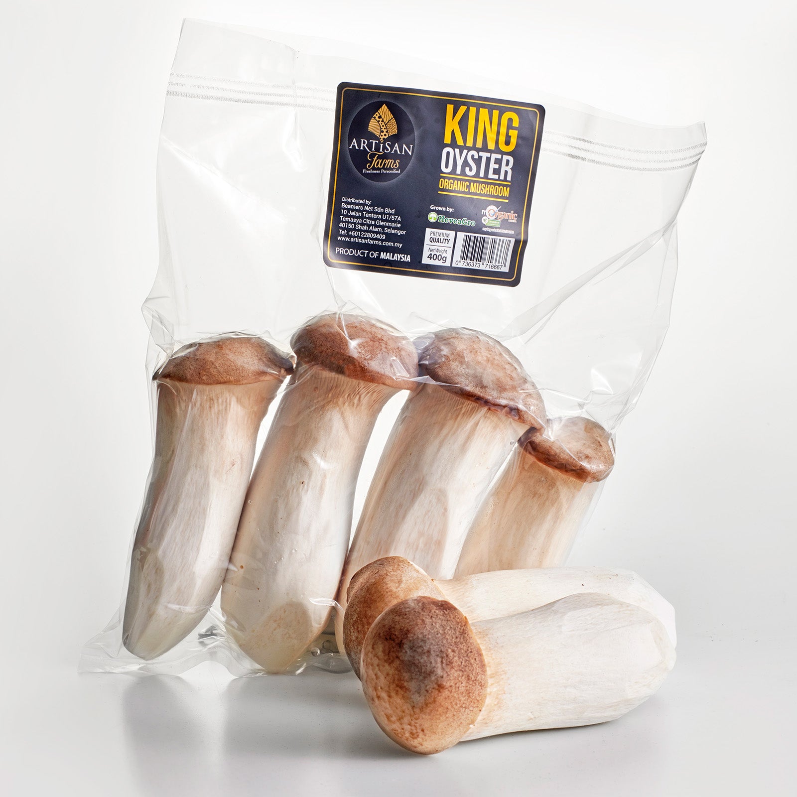 Artisan Farms Organic King Oyster Mushroom (Malaysia) 400g