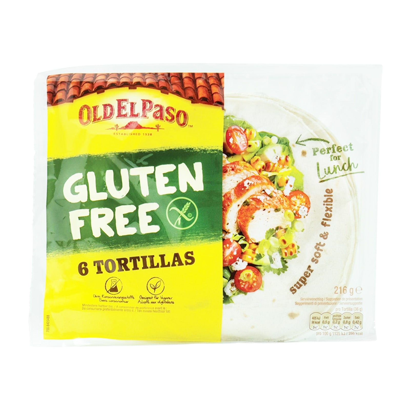 El Paso Gluten Free Tortillas 216g