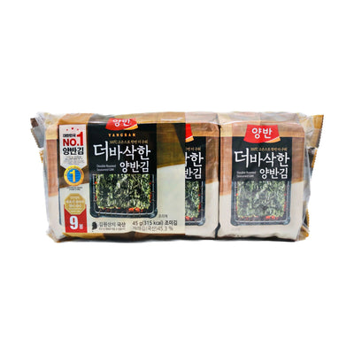 Yangban Double Roasted Seasoned Laver Seaweed 5g x 9