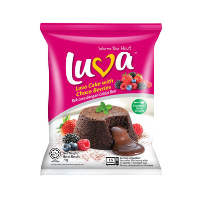 Mighty White Luva Lava Cake Choco Berries 70g