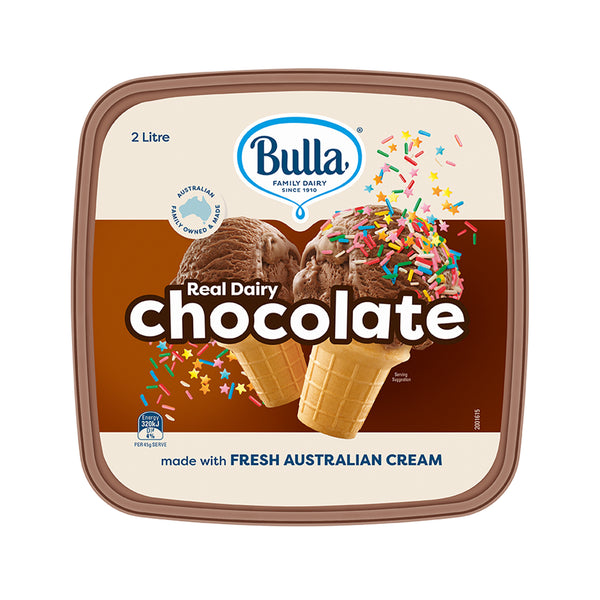 Bulla Really Dairy Chocolate Ice Cream 2L (highest price)