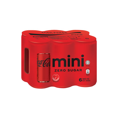 Coca-Colaâ„¢ No Sugar Mini Can Pack 180ml x 6