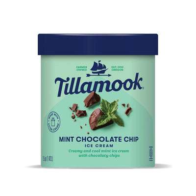 Tillamook Mint Chocolate Chip Ice Cream Tub 1.4L