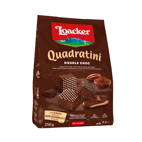 Loacker Quadratini Double Chocolate Wafer 250g (highest price)
