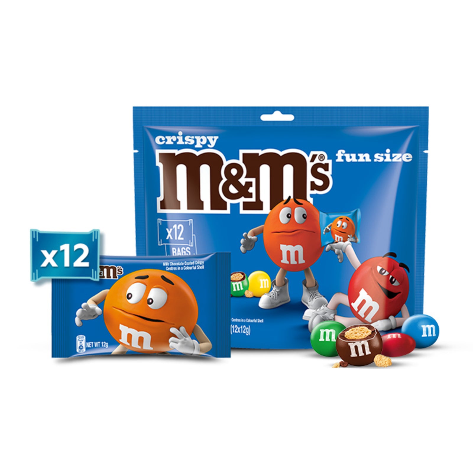 M&Ms Crispy Funsize 144g