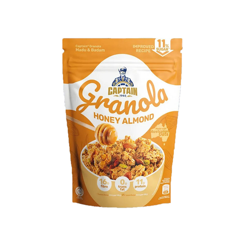 Captain Oats Granola Honey Alnond 220g