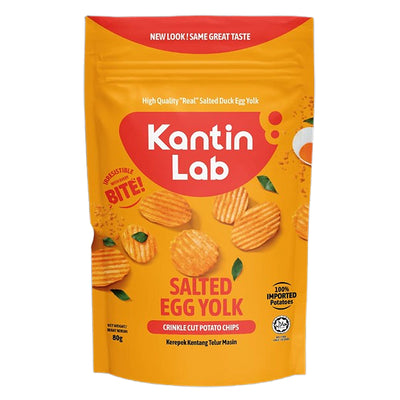 Kantin Lab Salted Egg Crinkle Cut Chips 80g
