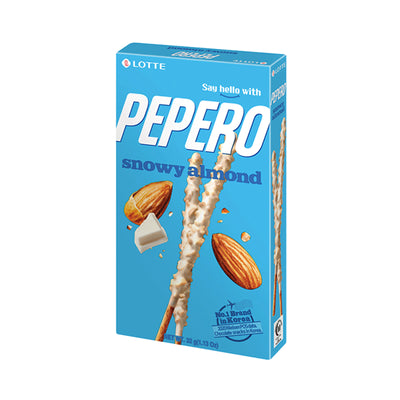 Lotte Pepero White Chocolate Almond Biscuit Sticks 32g