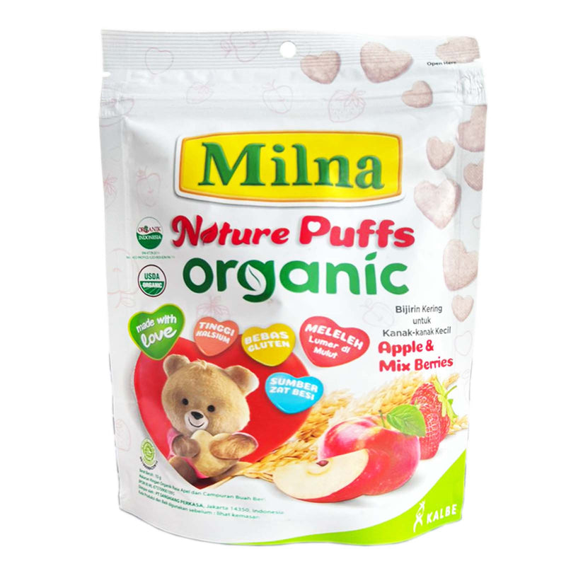 Milna Nature Organic Apple and Mixberry Puff 15g