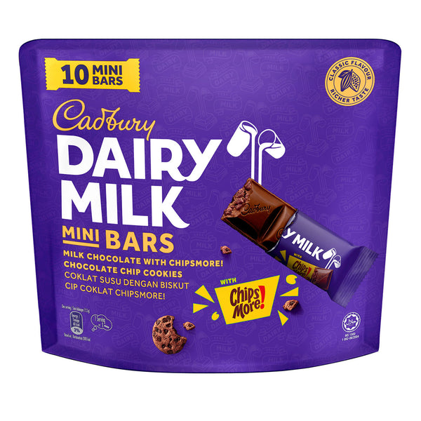 Cadbury Dairy Milk Mini Bars with Chipsmore Cookies 125g (highest price)