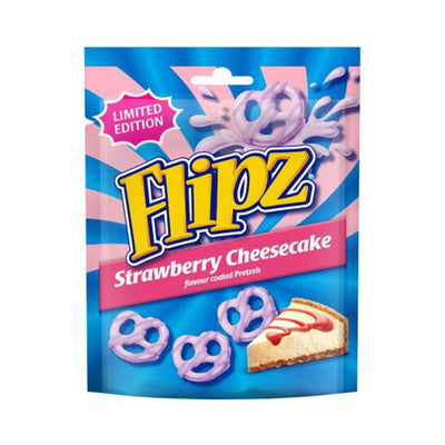 Flipz Strawberry Cheesecake Coated Pretzels 90g