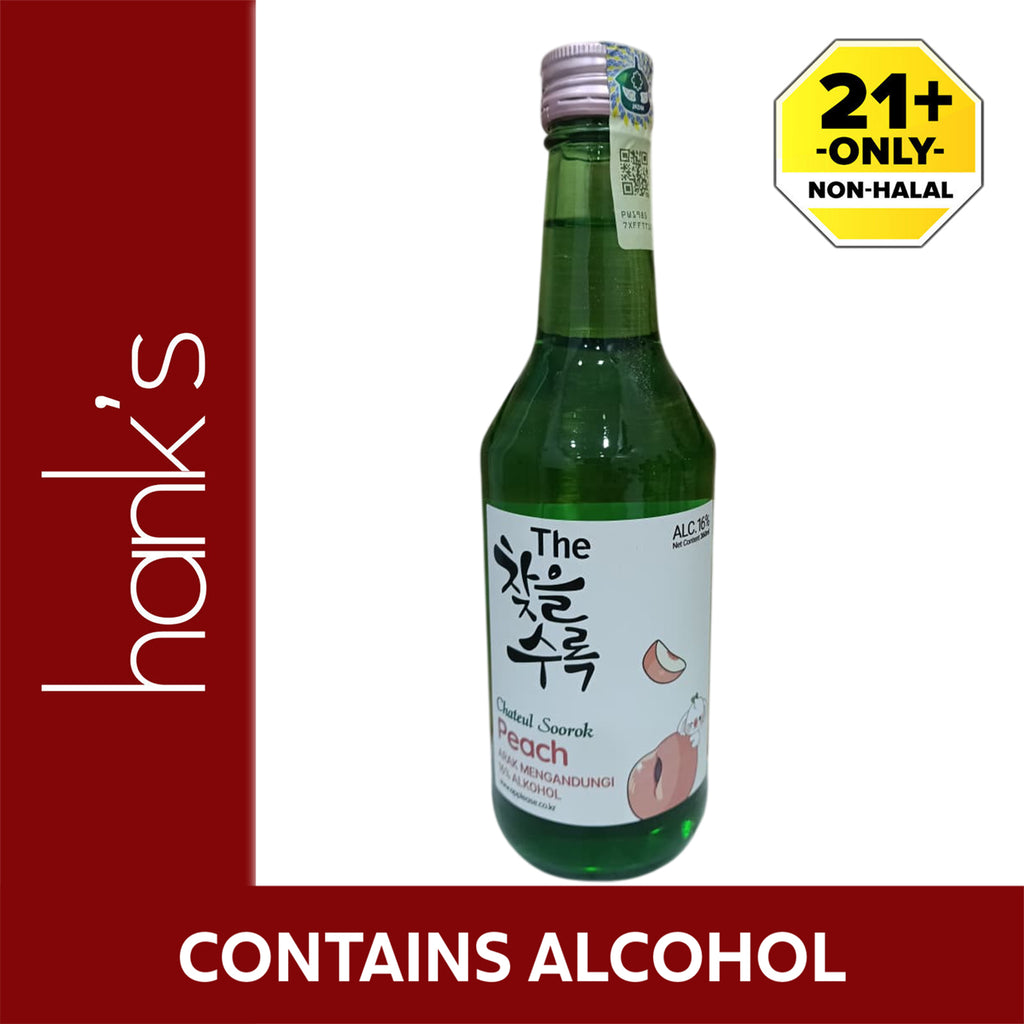 Chateul Soorok Soju Peach Alcohol 14% 360ml