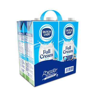 Dutch Lady UHT Full Cream Milk 1L x 4