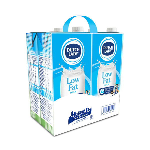Dutch Lady UHT Low Fat Milk 1L x 4 (highest price)