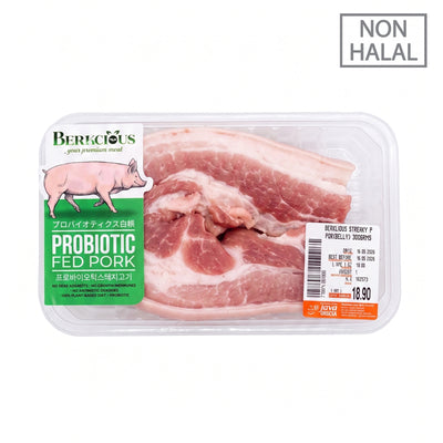 [NON-HALAL] Berkcious Streaky Pork (Belly) 300g
