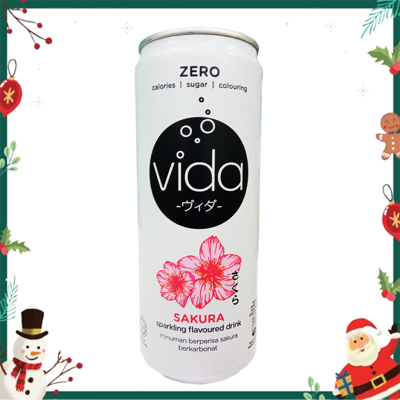 Vida Zero Sakura Sparkling Drink 325ml