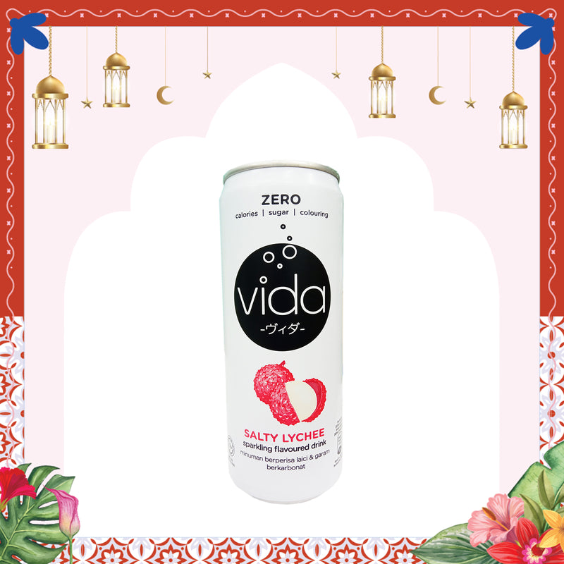 Vida Zero Salty Lychee Sparkling Drink 325ml