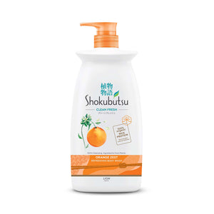 Shokubutsu Body Wash Orange Zest Scent 900g