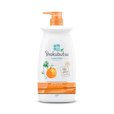 Shokubutsu Body Wash Orange Zest Scent 900g