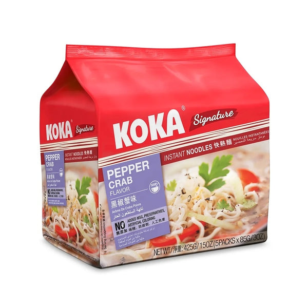 Koka Signature Pepper Crab Flavour Instant Noodles 85g x 5 (highest price)