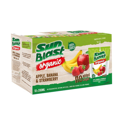 Sun Blast 100% Apple Banana & Strawberry Juice Drink 200ml