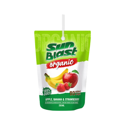 Sun Blast 100% Apple Banana & Strawberry Juice Drink 200ml