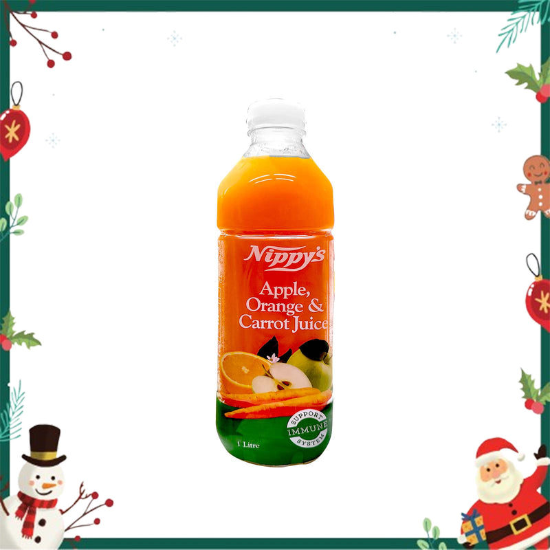 Nippys Cold Pressed Apple Orange and Carrot 1L