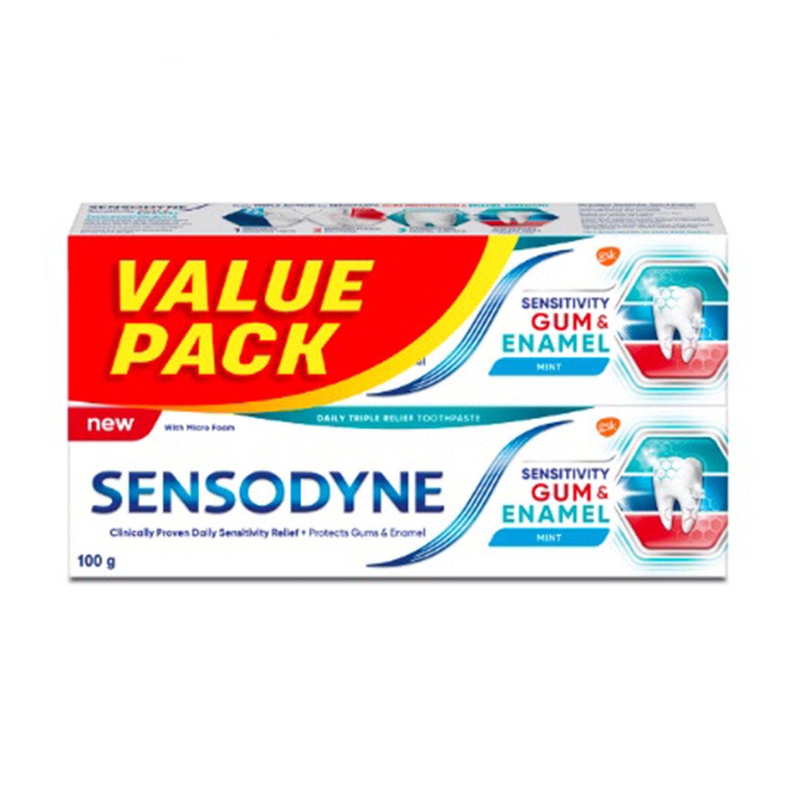 SENSODYNEÂ SENSITIVITY&GUM TP 2X100G