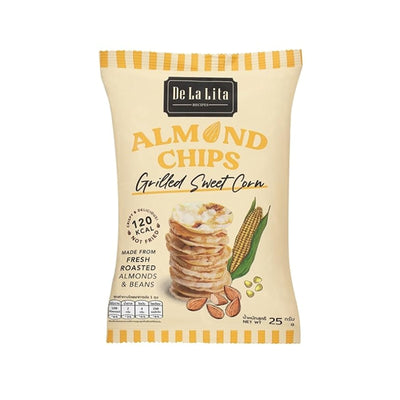 De La La Almond Chips Grilled Sweet Corn Flavor 25g