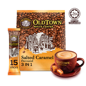 Old Town Salted Caramel Flavoured Instant 3 in 1 Premix White Coffee 31.6g x 15
