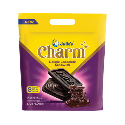 Julie Charm Double Chocolate Sandwich Biscuit 172g